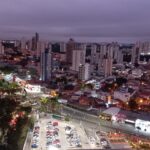 Vista noturna do Consultório